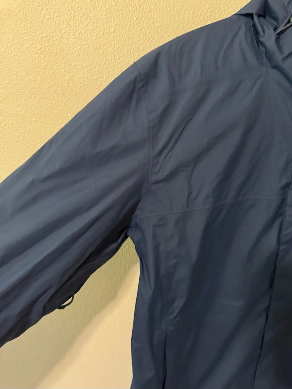 The North Face Dryvent Rain Jacket  Blue Hood Waterproof Gorpcore Hiking-Large